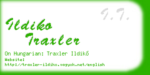 ildiko traxler business card